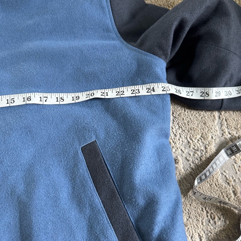 Levis Varsity Bomber Jacket Blue Gray Quilted Lin… - image 8